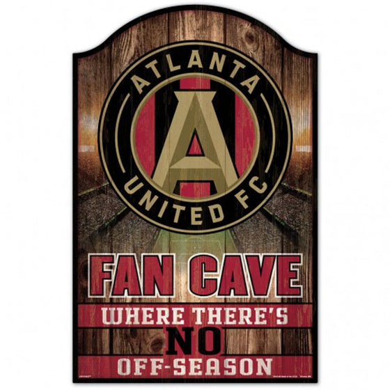 Atlanta United FC Sign 11x17 Wood Fan Cave Design - Special Order