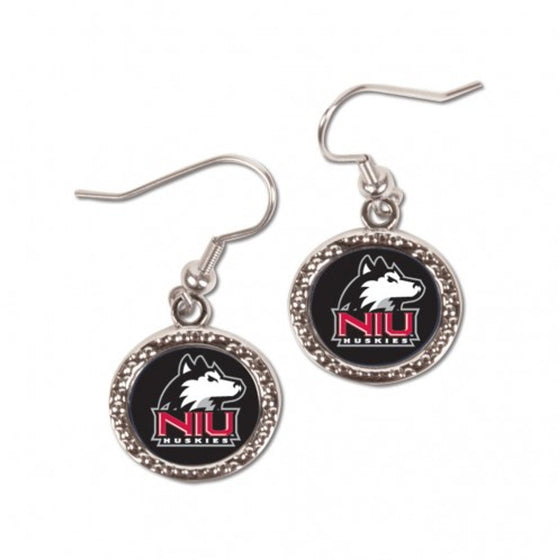 Northern Illinois Huskies Earrings Round Style (CDG)