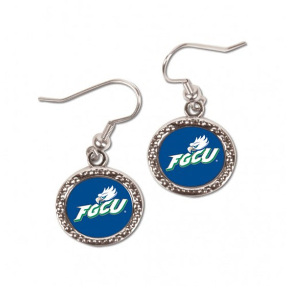 Florida Gulf Coast Eagles Earrings Round Style (CDG)