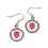 Harvard Crimson Earrings Round Style (CDG)