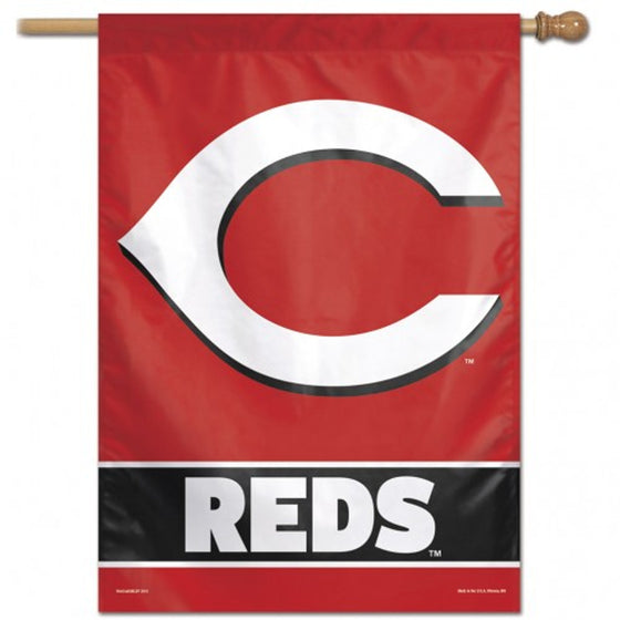 Cincinnati Reds Banner 28x40 Vertical - Special Order