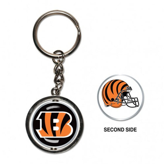 Cincinnati Bengals Key Ring Spinner Style - Special Order