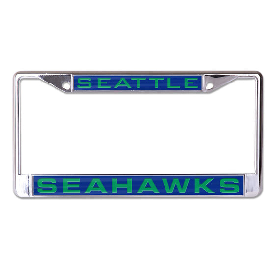 Seattle Seahawks License Plate Frame - Inlaid - Special Order