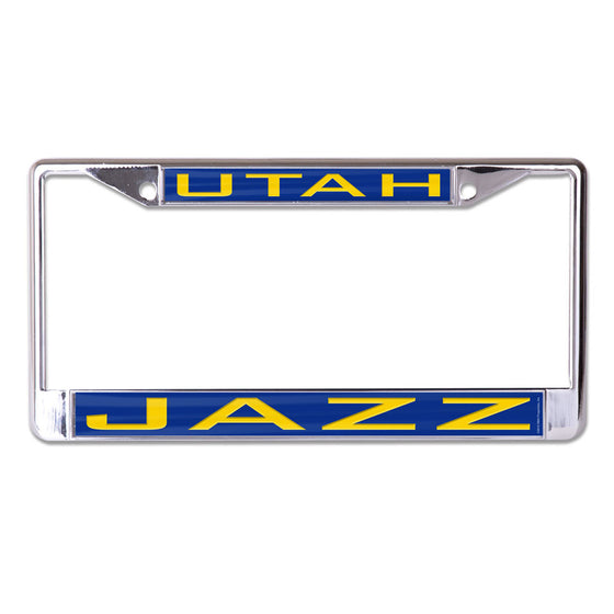 Utah Jazz License Plate Frame - Inlaid - Special Order