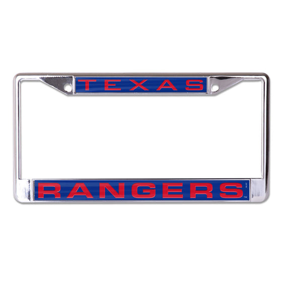 Texas Rangers License Plate Frame - Inlaid - Special Order