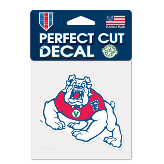 Fresno State BulldogsÂ Decal 4x4 Perfect Cut Color