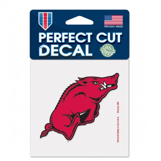 Arkansas Razorbacks Decal 4x4 Perfect Cut Color