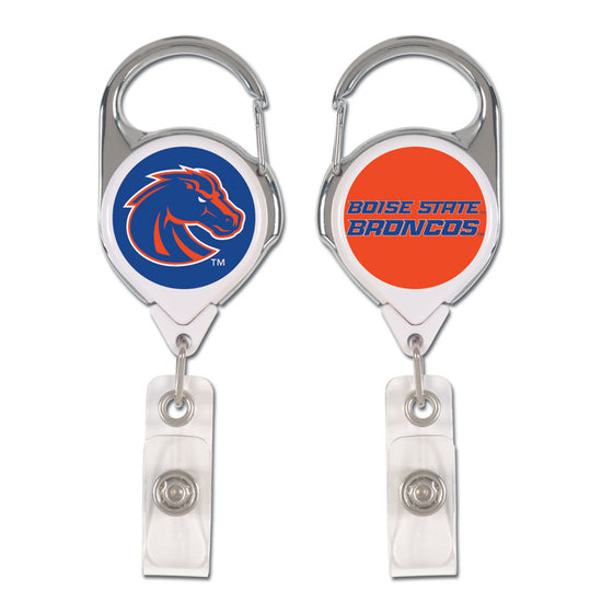 Boise State Broncos Badge Holder Premium Retractable - Special Order