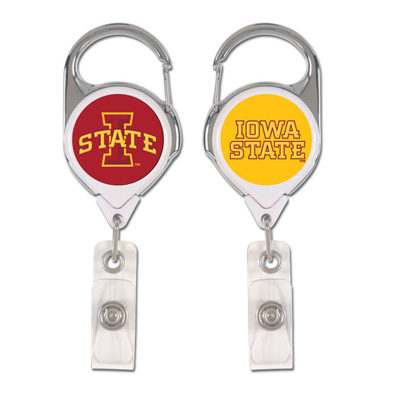 Iowa State Cyclones Badge Holder Premium Retractable - Special Order