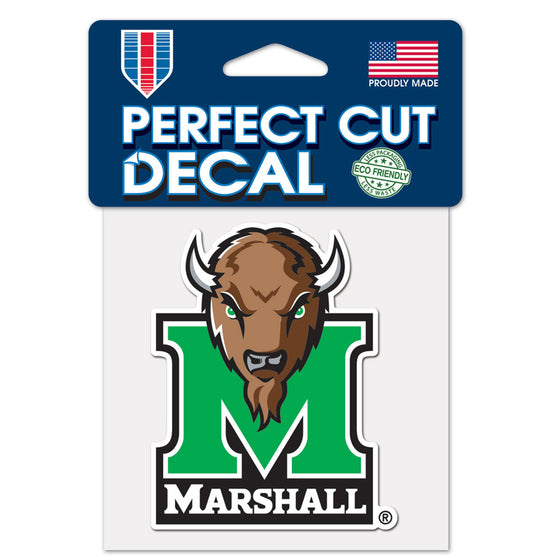 Marshall Thundering Herd Decal 4x4 Perfect Cut Color