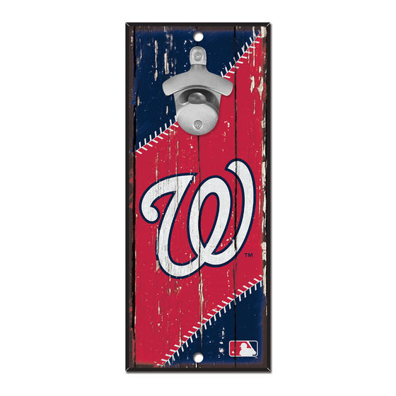 Washington Nationals Sign Wood 5x11 Bottle Opener - Special Order