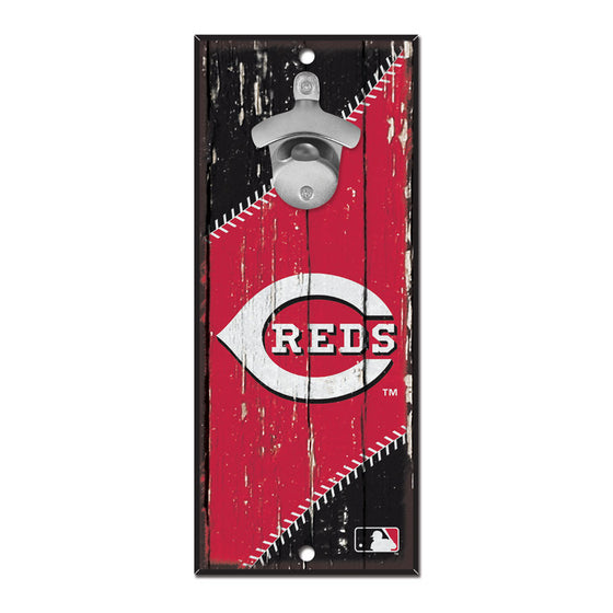 Cincinnati Reds Sign Wood 5x11 Bottle Opener - Special Order