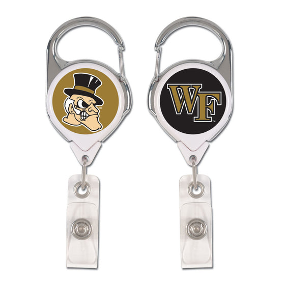 Wake Forest Demon Deacons Badge Holder Premium Retractable - Special Order