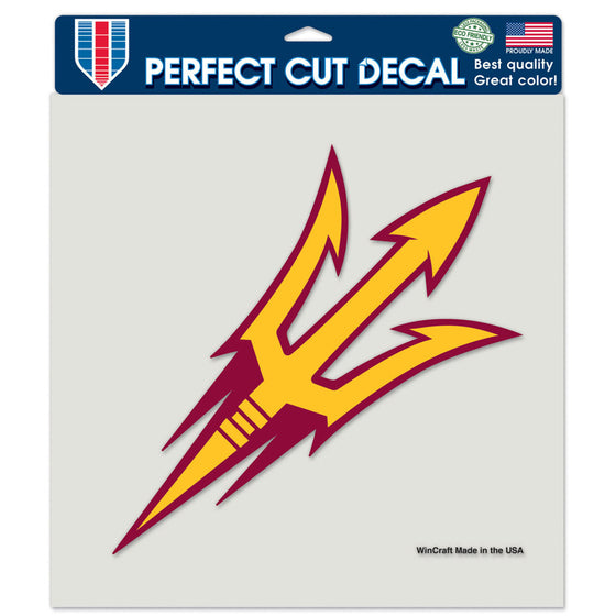 Arizona State Sun DevilsÂ Decal 8x8 Perfect Cut Color