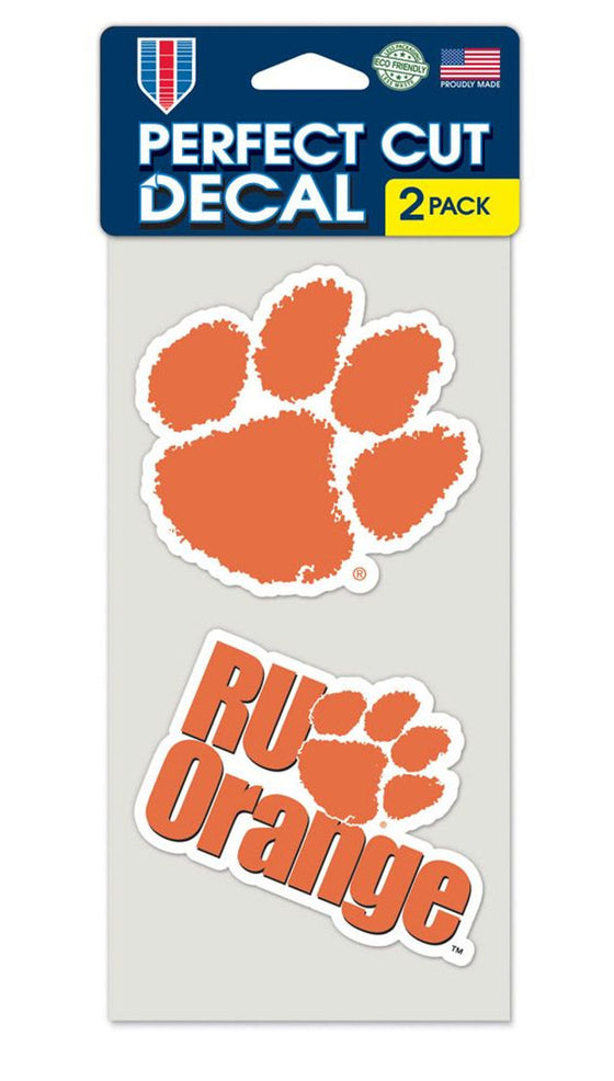 Clemson Tigers Set of 2 Die Cut Decals