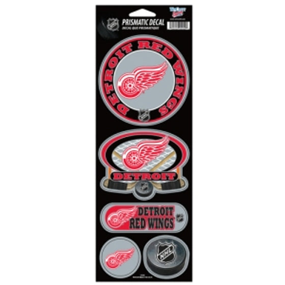 Detroit Red Wings Stickers Prismatic