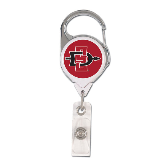 San Diego State Aztecs Badge Holder Premium Retractable - Special Order