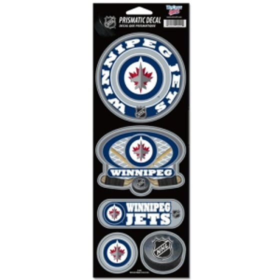 Winnipeg Jets Stickers Prismatic - Special Order