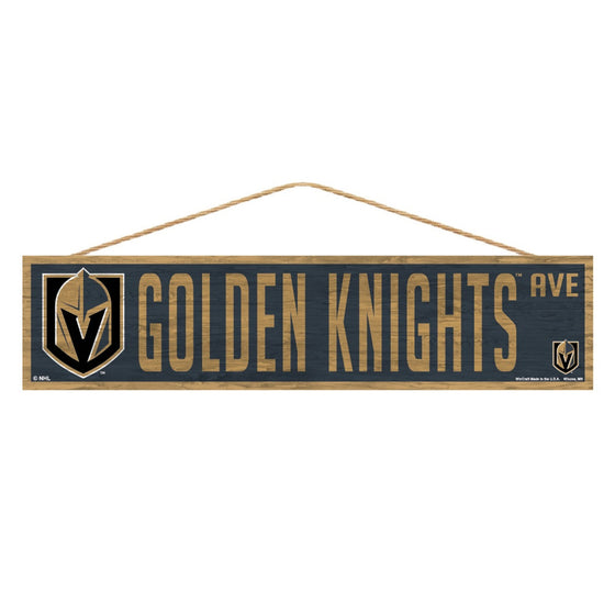 Vegas Golden Knights Sign 4x17 Wood Avenue Design