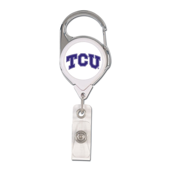 TCU Horned Frogs Badge Holder Premium Retractable - Special Order