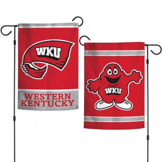 Western Kentucky Hill Toppers Flag 12x18 Garden Style 2 Sided - Special Order