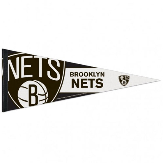 Brooklyn Nets Pennant 12x30 Premium Style - Special Order