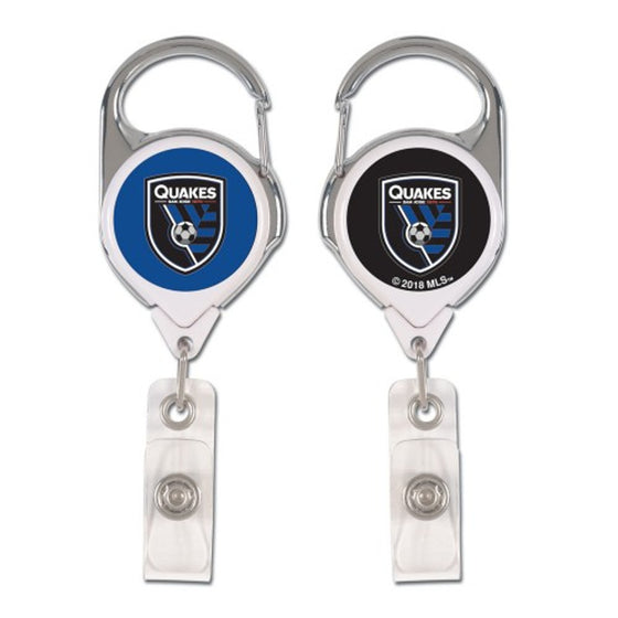 San Jose Earthquakes Badge Holder Premium Retractable - Special Order