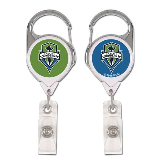 Seattle Sounders FC Badge Holder Premium Retractable - Special Order