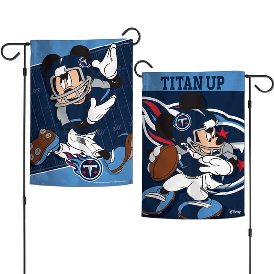 Tennessee Titans Flag 12x18 Garden Style 2 Sided Disney - Special Order