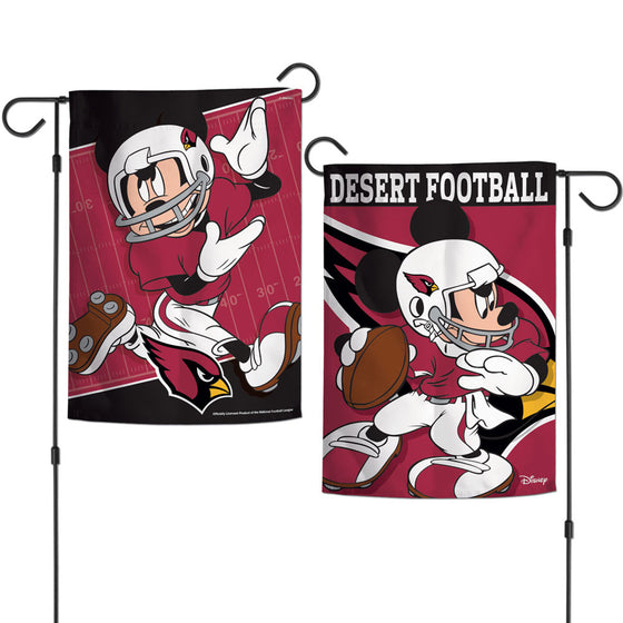 Arizona Cardinals Flag 12x18 Garden Style 2 Sided Disney - Special Order