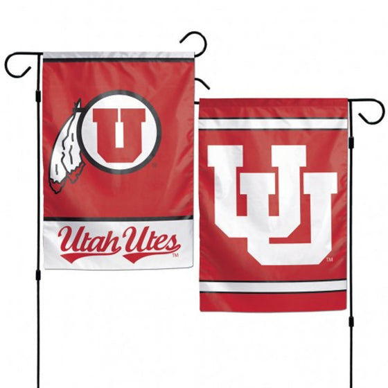 Utah Utes Flag 12x18 Garden Style 2 Sided - Special Order