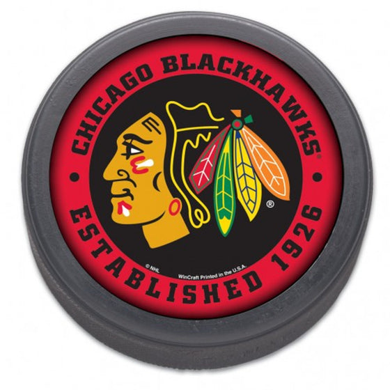 Chicago Blackhawks Hockey Puck - est 1926 - Bulk - Special Order