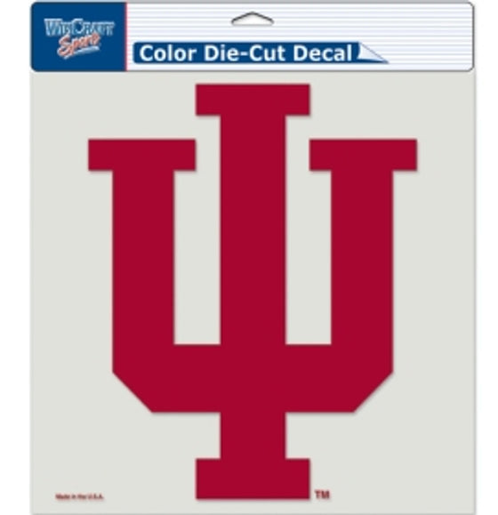 Indiana Hoosiers Decal 8x8 Die Cut Color