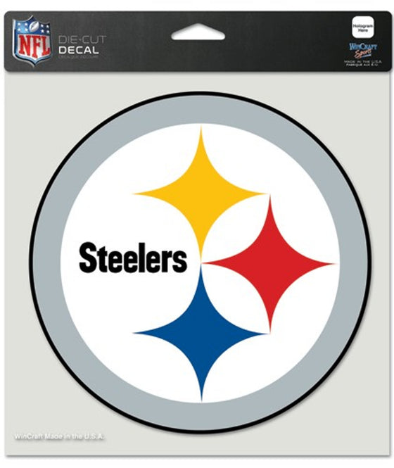 Pittsburgh Steelers Decal 8x8 Die Cut Color