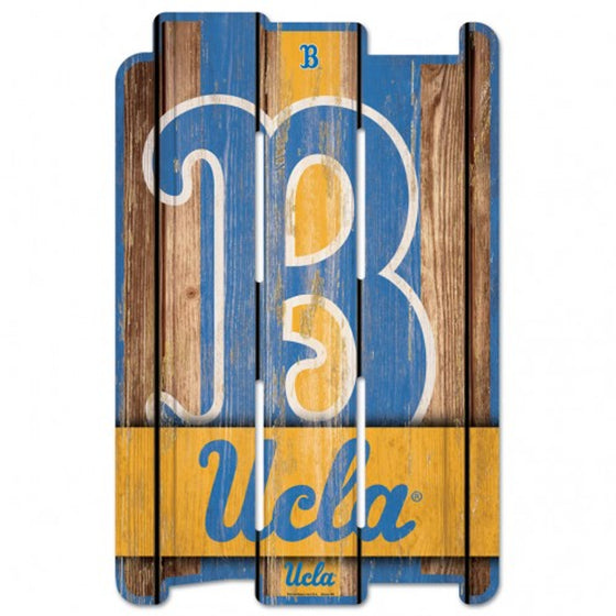 UCLA Bruins Sign 11x17 Wood Fence Style - Special Order