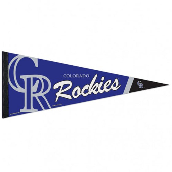 Colorado Rockies Pennant 12x30 Premium Style - Special Order