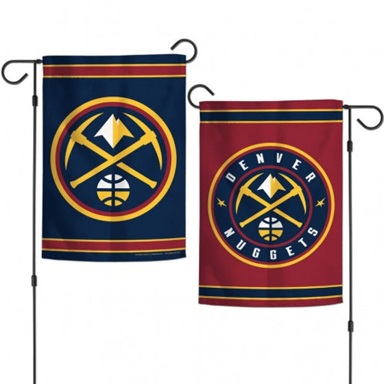 Denver Nuggets Flag 12x18 Garden Style 2 Sided Special Order (CDG)