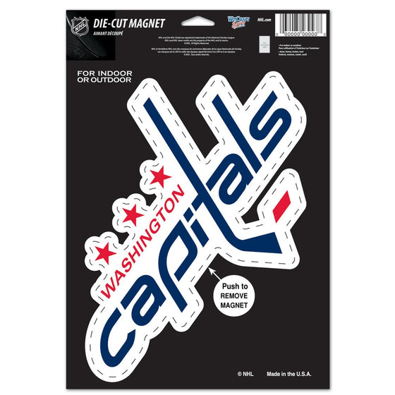 Washington Capitals Magnet 6.25x9 Die Cut Logo Design Special Order