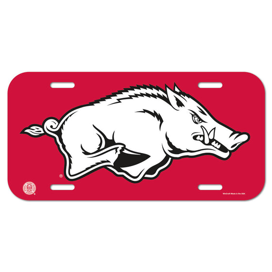 Arkansas Razorbacks License Plate - Special Order