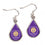 Orlando City SC Earrings Tear Drop Style (CDG)