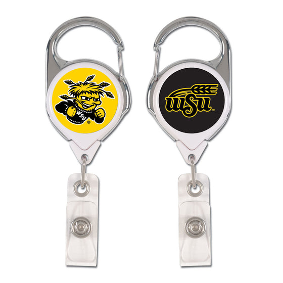 Wichita State Shockers Badge Holder Premium Retractable - Special Order