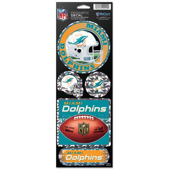 Miami Dolphins Stickers Prismatic