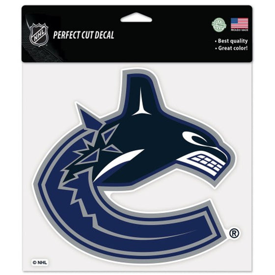 Vancouver Canucks Decal 8x8 Perfect Cut Color - Special Order