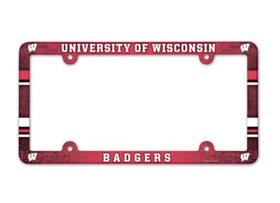 Wisconsin Badgers License Plate Frame - Full Color