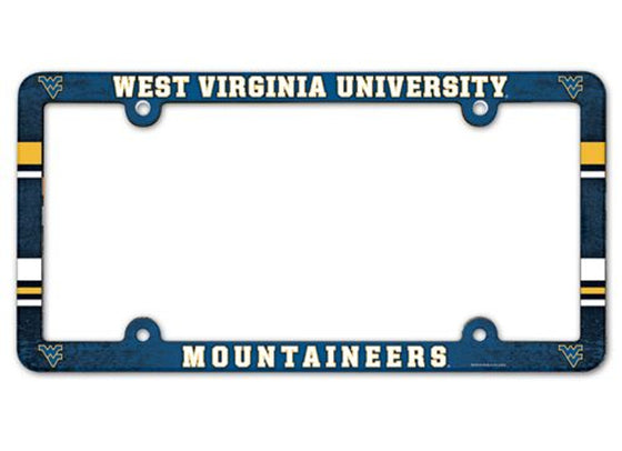 West Virginia Mountaineers License Plate Frame - Full Color