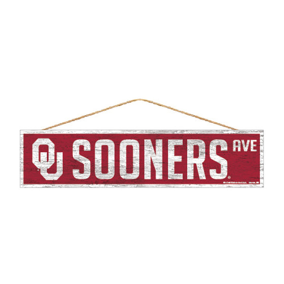 Oklahoma Sooners Sign 4x17 Wood Avenue Design