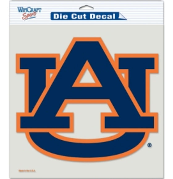 Auburn Tigers Decal 8x8 Die Cut Color