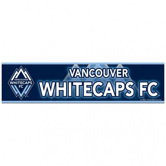 Vancouver Whitecaps FC Decal 3x12 Bumper Strip Style - Special Order