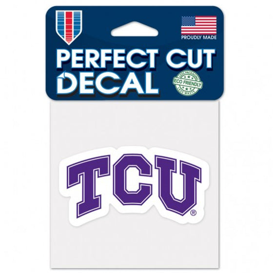 TCU Horned Frogs Decal 4x4 Perfect Cut Color