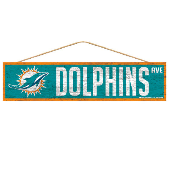 Miami Dolphins Sign 4x17 Wood Avenue Design